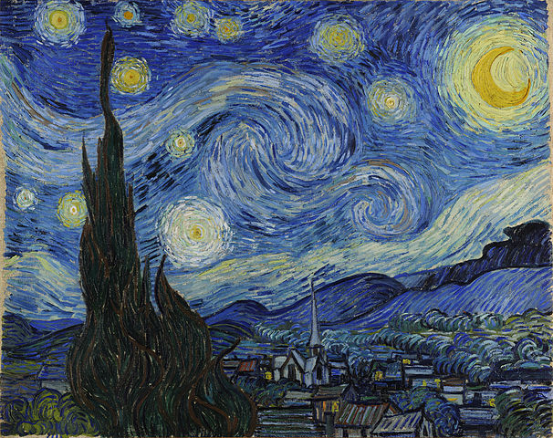 Starry Night by Vincent van Gogh Oil on Canvas, June 1889 Museum of Modern Art, New York