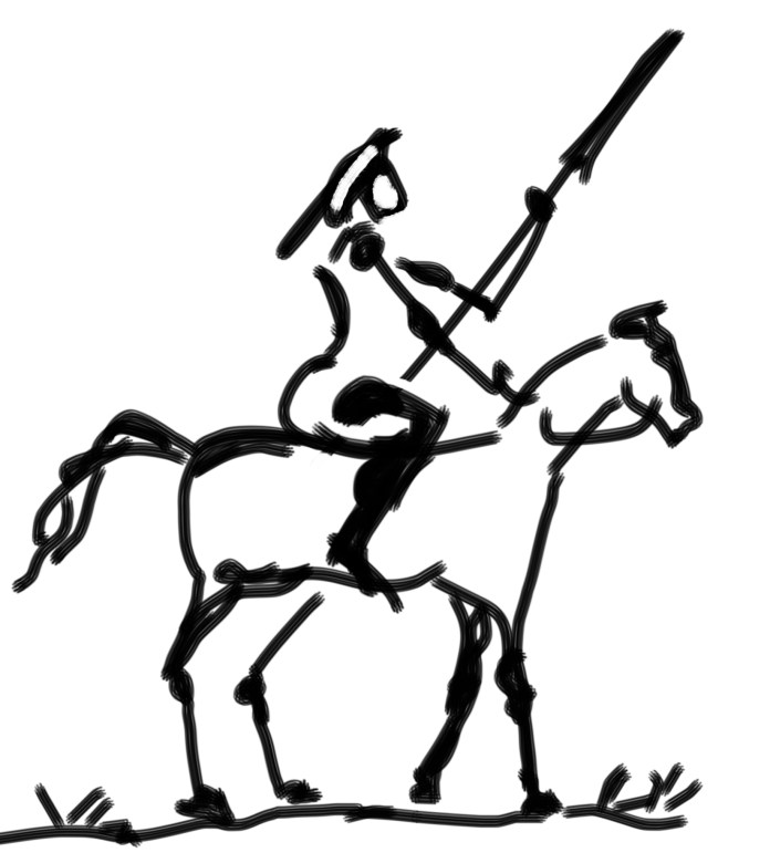 a sketch of Don Quixote
